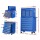 Giantz 17 Drawer Steel Tool Box Cabinet Chest Trolley - Blue Garage Storage with Lockable Castors & Non-Slip Liners
