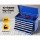 Giantz 17 Drawer Steel Tool Box Cabinet Chest Trolley - Blue Garage Storage with Lockable Castors & Non-Slip Liners