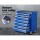 Giantz 17 Drawer Steel Tool Box Cabinet Chest Trolley - Blue Garage Storage with Lockable Castors & Non-Slip Liners