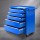 Giantz 5 Drawer Steel Tool Box Trolley - Blue, 75kg Capacity, Lockable, Non-Slip Liners, 360° Castor Wheels, 61