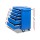 Giantz 5 Drawer Steel Tool Box Trolley - Blue, 75kg Capacity, Lockable, Non-Slip Liners, 360° Castor Wheels, 61