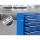 Giantz 5 Drawer Steel Tool Box Trolley - Blue, 75kg Capacity, Lockable, Non-Slip Liners, 360° Castor Wheels, 61