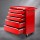 Giantz Red 5 Drawer Steel Tool Box Cabinet Chest Trolley, 75kg Capacity, Lockable, Non-Slip Liners, 360° Castor Wheels