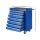Giantz 7 Drawer Steel Tool Box Cabinet Trolley, 100kg Capacity, Lockable, Non-Slip Liners, Blue, 61.5x33x72