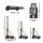 Giantz Folding Trolley Portable Hand Truck Lightweight Travel Luggage Trolley 25kg Adjustable Handle Black