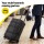 Giantz Folding Trolley Portable Hand Truck Lightweight Travel Luggage Trolley 25kg Adjustable Handle Black