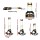 Giantz Folding Trolley Portable Hand Truck Lightweight Travel Luggage Trolley 80kg Capacity Silver 3 Position Handle