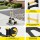 Giantz Folding Trolley Portable Hand Truck Lightweight Travel Luggage Trolley 80kg Capacity Silver 3 Position Handle