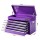 Giantz 9-Drawer Heavy Duty Tool Chest Cabinet Purple Powder-Coated Steel Lockable Ball Bearing Drawers 75kg Capacity