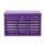 Giantz 9-Drawer Heavy Duty Tool Chest Cabinet Purple Powder-Coated Steel Lockable Ball Bearing Drawers 75kg Capacity