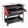 Giantz 100kg Tool Trolley Cart: Steel Rolling Cabinet with Drawers & Pegboard, 83x78x35cm, Black & Red, Garage Organiser