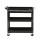 Giantz 100kg Tool Trolley Cart: Steel Rolling Cabinet with Drawers & Pegboard, 83x78x35cm, Black & Red, Garage Organiser