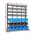 Giantz 47-Bin Freestanding Steel Rack with Magnetic Tool Bar - Heavy Duty 7-Tier Storage Solution for Garage & Workshop