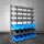 Giantz 47-Bin Freestanding Steel Rack with Magnetic Tool Bar - Heavy Duty 7-Tier Storage Solution for Garage & Workshop