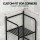 Artiss 2X Floor Standing Corner Shower Caddy 5 Tier Bathroom Organiser Black Durable Metal Rack 2 Pack