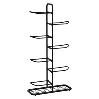 Everfit 7-Tier Ball Storage Rack, Heavy-Duty Steel Organiser for Garage/Gym, Black, 58x23.5x115cm - Easy Assembly