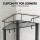 Artiss 2x Floor Standing Corner Shower Caddy 4 Tier Rustproof Black Metal Bathroom Storage Rack 4Tier