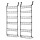 Artiss 2x Over Door Storage Pantry Organiser 6-Tier Metal Hanger Hook Black Set of 2 Packaged Ready to Fit