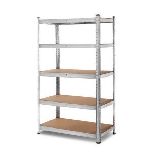 Giantz 1.8M Heavy-Duty Steel Storage Shelving Rack, Adjustable 5-Tier Design, 200kg Capacity Per Shelf, Silver Finish