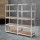 Giantz 2x1.8M Silver Garage Shelving - Heavy-Duty, Adjustable Steel Storage Rack with 200kg Capacity Per Tier, 5 Shelves