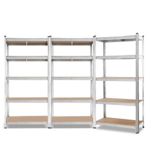 Giantz Heavy-Duty 3x1.8M Galvanised Steel Shelving Rack – 200kg/Tier Capacity, Adjustable, Boltless Assembly, 5 Shel