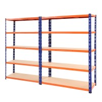 Giantz 2.4Mx1.8M Heavy-Duty Steel Garage Shelving Rack, 800kg Capacity, Adjustable Beams, Easy Assembly, Matt Black