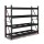 Giantz 2Mx2M Black Steel Garage Shelving Rack - 800kg Capacity, Adjustable Beams, Easy Assembly, 1-Year Warranty