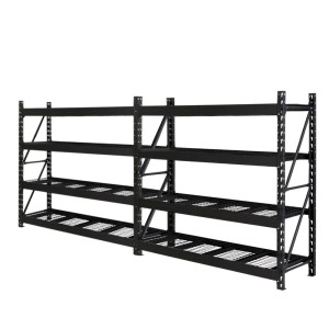 Giantz 4Mx2M Black Garage Shelving Rack - Heavy-Duty Steel, 800kg Capacity, Adjustable & Rust-Resistant, Easy Assembly