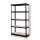 Giantz 1.5M Heavy-Duty Black Steel Garage Shelving Rack with Adjustable Beams, 750kg Capacity, Easy Assembly
