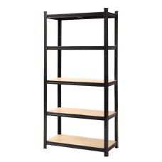 Giantz 5-Tier Garage Shelving Unit, 150kg/Level, 1.5x0.7m, Boltless MDF & Steel Rack for Workshop &