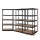 Giantz Heavy-Duty 5-Tier Garage Shelving, 200kg/Tier, Adjustable Black Steel and MDF Storage Rack, 90x40x180cm