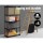 Giantz Heavy-Duty 5-Tier Garage Shelving, 200kg/Tier, Adjustable Black Steel and MDF Storage Rack, 90x40x180cm