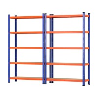 Giantz 2 x 1.8M Heavy Duty Garage Shelving Rack, 5-Tier Adjustable Steel Storage, 200kg Per Shelf, Boltless Assembly