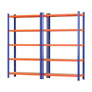 Giantz 2 x 1.8M Heavy Duty Garage Shelving Rack, 5-Tier Adjustable Steel Storage, 200kg Per Shelf, Boltless Assembly