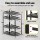 Giantz 2-Pack 4-Tier Steel Garage Shelving 90 x 40 x 180cm Heavy Duty Storage Racks Black 2 Pack 4 Tier
