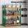 Giantz 1.2m x 1.5m Heavy Duty Garage Shelving Rack, 3 Tier, Industrial Steel, 200kg Per Shelf, Adjustable, Green