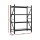 Giantz 2m x 1.5m Heavy Duty Garage Shelving Rack, Industrial Steel, 200kg Per Shelf, Adjustable, Black