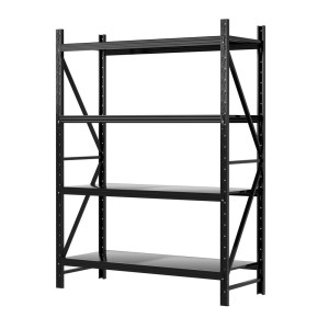 Giantz 2m x 1.5m Heavy Duty Garage Shelving Rack, Industrial Steel, 200kg Per Shelf, Adjustable, Black