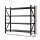 Giantz 2M x 1.8M Heavy Duty Steel Garage Shelving Rack, 4-Tier Warehouse Storage, 200kg per Shelf, Black