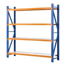 Giantz 2Mx2M Heavy-Duty Garage Shelving, 200kg Capacity per Shelf, Industrial Steel, Adjustable, Rust-Resistant, Blue