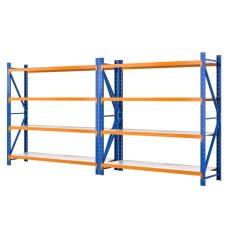 Giantz 4M x 2M Heavy Duty Garage Shelving Rack, Industrial Steel, 200kg Per Shelf, Adjustable, Rust Resistant
