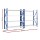 Giantz 4M x 2M Heavy Duty Steel Garage Shelving Rack, 200kg Shelf Load, Adjustable, Blue, Set of 2