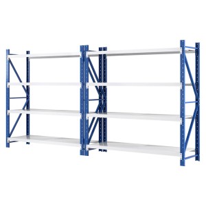 Giantz 4M x 2M Heavy Duty Steel Garage Shelving Rack, 200kg Shelf Load, Adjustable, Blue, Set of 2