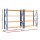 Giantz 4Mx2M Heavy Duty Garage Shelving Rack, Industrial Steel, 200kg per Shelf, Adjustable, Orange, Set of 2