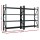 Giantz 4M x 2.4M Heavy Duty Garage Shelving Rack, Black Steel, 200kg Per Shelf, Adjustable, Z-Braced, 2 Pack