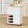 Artiss Kitchen Island Trolley Rolling Cart, MDF, White & Oak, 67x38x86.5cm, Storage Drawer, Cupboard, Lockable Wheels
