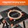 Giantz Portable Folding Worktable 454kg Heavy Duty Adjustable 60–91.5cm Steel MDF Workbench 70x65cm