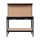 Giantz 120cm Workbench with Pegboard Ultra-Wide Drawer Black Q195 Steel Frame 20 Hooks Smooth Glide Rails
