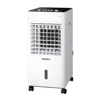 Devanti Evaporative Air Cooler Conditioner, 6L, Black & White, 27x30x60cm, 4-in-1 Humidifier & Purifier,
