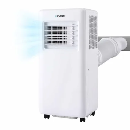 Devanti Portable Air Conditioner 9000 BTU 3-in-1 Cooling Fan Dehumidifier with Remote Control 13 to 18m²